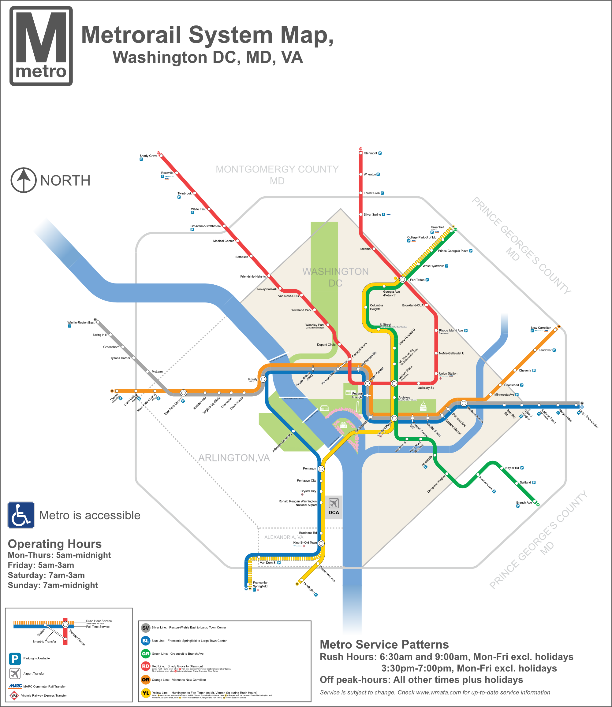 Metrorail Washington Dc Map Allie Bellina